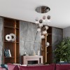 4980/1C PENDANT ODL22 298 хром/ темн.бордовый/стекло Подвес G9 1*40W TWIXY