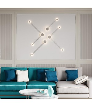 4339/10WL HIGHTECH ODL22 131 хром/металл Настенный светильник IP20 LED 10W 912Лм 3000K GENT-foto3