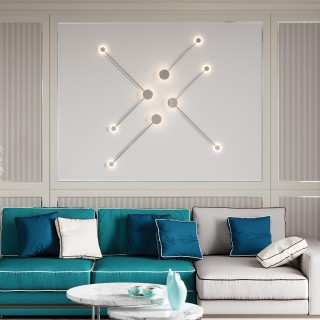 4339/10WL HIGHTECH ODL22 131 хром/металл Настенный светильник IP20 LED 10W 912Лм 3000K GENT-foto3