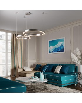 4244/2MN L-VISION ODL22 109 матовый никель Дополнительная чаша на 2 светильника (4244/25L, 4244/35L, 4244/45L) BRIZZI-foto3