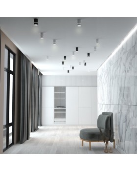 370732 OVER NT21 216 белый Светильник накладной IP20 GU10 9W 235V ELINA-foto3