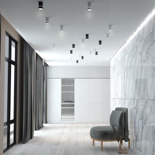 370732 OVER NT21 216 белый Светильник накладной IP20 GU10 9W 235V ELINA-foto3