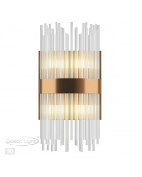 4722/4W HALL ODL20 475 бронзовый/стекло/прозрачный Бра G9 4*33W 220V FOCCO-foto5