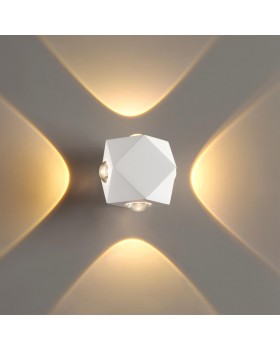 4219/8WL HIGHTECH ODL21 189 бел/металл Настенный светильник IP54 LED 8W 732Лм 3200K DIAMANTA-foto3