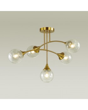 4558/5C MODERNI LN21 074 латунь Люстра потолочная E14 5*40W 220V YOKO-foto3