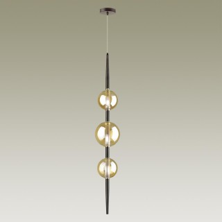 4684/3 PENDANT ODL20 356 черный/янтарный Подвес G9 3*5W 220V LAZIA-foto4