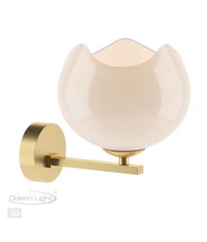 4873/1W MODERN ODL_EX22 85 золотой/белый/стекло Бра E14 1*40W WATERLILY-foto5