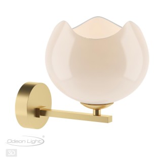 4873/1W MODERN ODL_EX22 85 золотой/белый/стекло Бра E14 1*40W WATERLILY-foto5