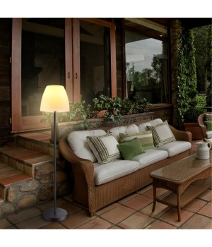 370602 STREET NT19 333 белый абажур/черная арматура Ландшафтный торшер IP44 E27 60W 100-240V CONTE-foto5