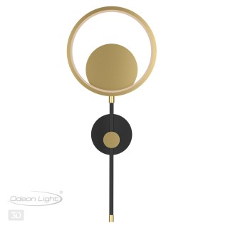 4322/15WL MIDCENT ODL22 167 металл/черный с бронзой Настенный светильник IP20 LED 15W 957Лм 3000K DENZEL-foto5