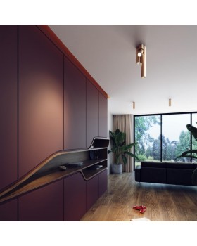 3828/1C HIGHTECH ODL19 267 золот/металл Подвесн/накладн. светильник GU10 1*50W D60хH200-1220 VINCERE-foto10