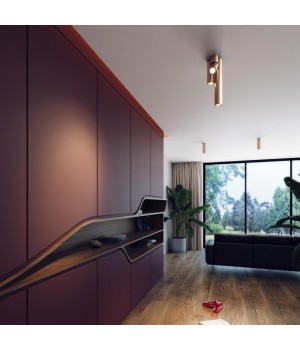 3828/1C HIGHTECH ODL19 267 золот/металл Подвесн/накладн. светильник GU10 1*50W D60хH200-1220 VINCERE-foto10