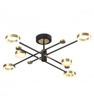 4321/55CL MIDCENT ODL22 169 металл/черный с бронзой Потолочный светильник IP20 LED 55W 2615Лм DENZEL-foto4