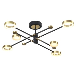 4321/55CL MIDCENT ODL22 169 металл/черный с бронзой Потолочный светильник IP20 LED 55W 2615Лм DENZEL-foto4