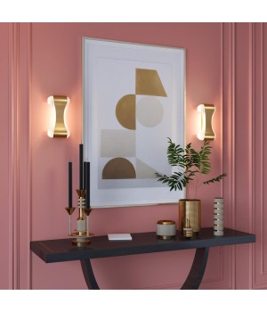 3894/8WG HIGHTECH ODL20 181 золотистый/металл Настенный светильник LED 3000K 8W 220V FARFI-foto3