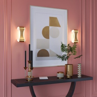 3894/8WG HIGHTECH ODL20 181 золотистый/металл Настенный светильник LED 3000K 8W 220V FARFI-foto3