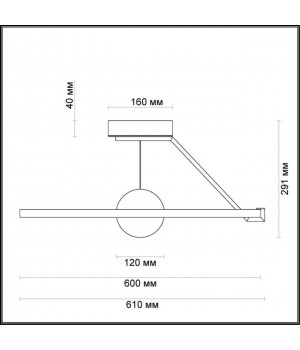 4032/40CL L-VISION ODL18 217 тёмно-серый/хром Люстра потолочная IP20 LED 40W 220V LOND-foto2