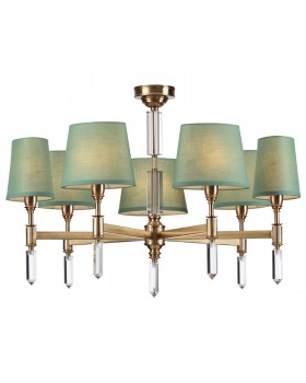 4887/7 MODERN ODL_EX22 89 бронзовый/зеленый/ткань Люстра E14 7*40W LONDON-foto7