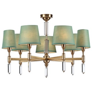 4887/7 MODERN ODL_EX22 89 бронзовый/зеленый/ткань Люстра E14 7*40W LONDON-foto7