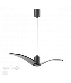 4902/1A PENDANT ODL22 289 чёрный/стекло Подвес GU10 1*5W BIRDS-foto6