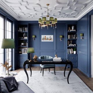 4887/5 MODERN ODL_EX22 89 бронзовый/зеленый/абажур ткань Люстра E14 5*40W LONDON-foto3