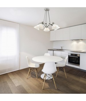 3707/5 MODERNI LN18 189 никель Люстра E14 5*60W 220V EFFI-foto3