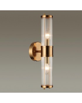 4946/2W DROPS ODL22 539 бронзовый/прозрачный/стекло Настенный светильник E14 1*40W IP44 KEPA-foto3