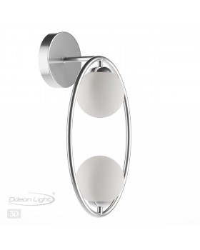 4807/2W MODERN ODL21 399 никель/белый Бра G9 2*40W SLOTA-foto4