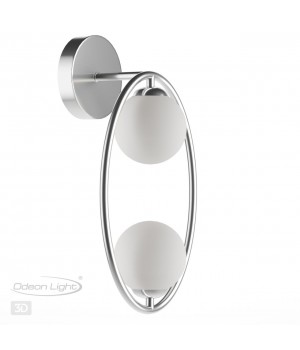 4807/2W MODERN ODL21 399 никель/белый Бра G9 2*40W SLOTA-foto4