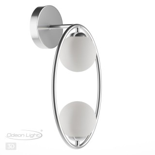 4807/2W MODERN ODL21 399 никель/белый Бра G9 2*40W SLOTA-foto4