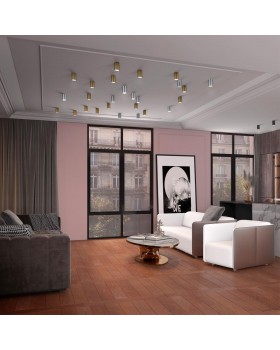 370727 OVER NT21 217 серебро Светильник накладной IP20 GU10 9W 235V ELINA-foto3