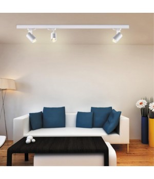 370648 PORT NT19 127 белый Светильник трёхфазный трековый IP20 GU10 50W 220V GUSTO-foto3