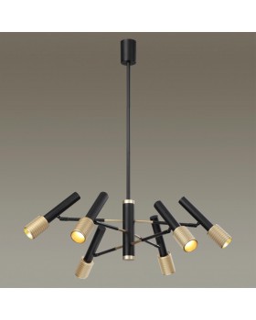 4240/6С HIGHTECH ODL22 183 черный/зол/металл Потолочный светильник IP20 max 6*10W LED GU10 MEHARI-foto4