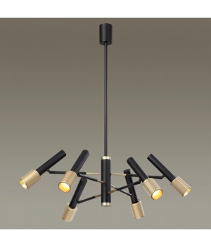 4240/6С HIGHTECH ODL22 183 черный/зол/металл Потолочный светильник IP20 max 6*10W LED GU10 MEHARI-foto4