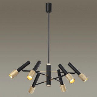 4240/6С HIGHTECH ODL22 183 черный/зол/металл Потолочный светильник IP20 max 6*10W LED GU10 MEHARI-foto4