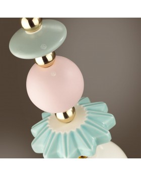 4861/1B CLASSIC ODL_EX21 75 золото/разноцветн./керамика/стекло Подвес E14 1*40W CANDY-foto7