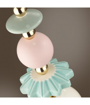 4861/1B CLASSIC ODL_EX21 75 золото/разноцветн./керамика/стекло Подвес E14 1*40W CANDY-foto7