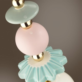 4861/1B CLASSIC ODL_EX21 75 золото/разноцветн./керамика/стекло Подвес E14 1*40W CANDY-foto7