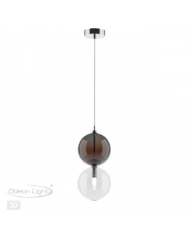 4980/1B PENDANT ODL22 298 хром/коричневый/стекло Подвес G9 1*40W TWIXY-foto5
