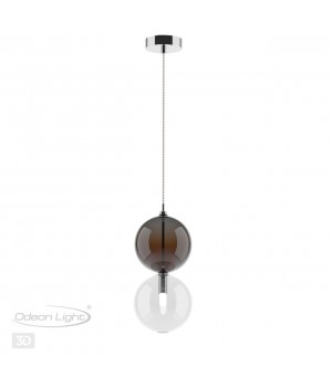 4980/1B PENDANT ODL22 298 хром/коричневый/стекло Подвес G9 1*40W TWIXY-foto5