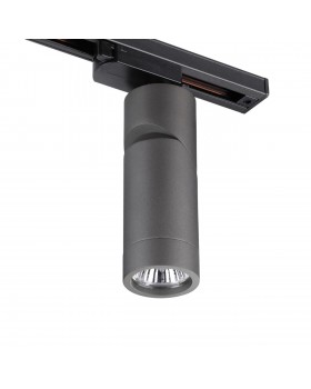370589 PORT NT19 107 серебристый черный Светильник трековый однофазный трехжильный IP20 GU10 50W 220-240V ELITE-foto5