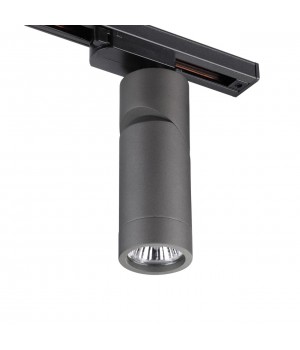 370589 PORT NT19 107 серебристый черный Светильник трековый однофазный трехжильный IP20 GU10 50W 220-240V ELITE-foto5