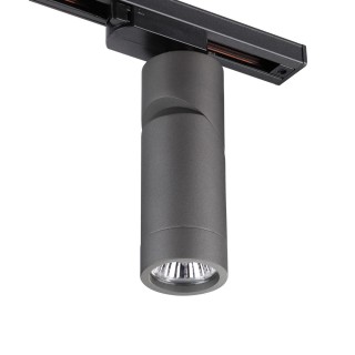 370589 PORT NT19 107 серебристый черный Светильник трековый однофазный трехжильный IP20 GU10 50W 220-240V ELITE-foto5