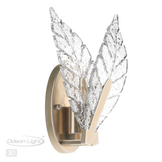 4838/1W HALL ODL21 465 золотистый/стекло Бра E14 1*40W FLOWERI-foto5