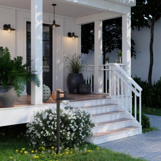 4833/1W NATURE ODL21 573 черный/стекло Ландшафтный настенный светильник E27 1*40W IP44 FURCADIA-foto3