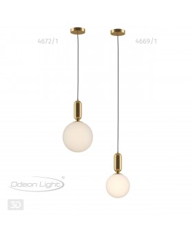 4672/1 PENDANT ODL20 309 золотой/белый Подвес E27 1*40W (тип лампы СВЕЧА ) 220V OKIA-foto5