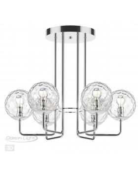 4982/6C MODERN ODL22 323 хром/прозрачный/стекло Люстра потолочная E14 6*40W VERASA-foto5