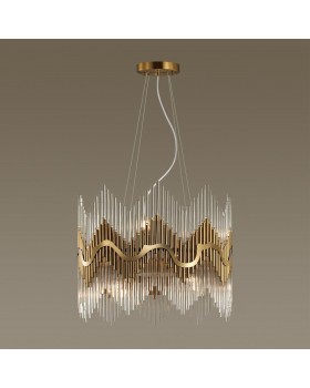 4983/8 HALL ODL22 443 бронзовый/стекло Люстра E14 8*40W SAVIKIA-foto3