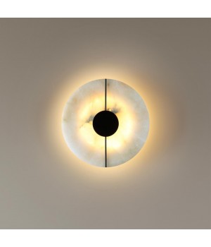 4311/12WL MIDCENT ODL22 175 светлый мрамор/черный металл Настенный светильник IP20 LED 10W 277Лм 3000K NAXOS-foto3