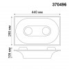 370496 SPOT NT19 153 белый Встраиваемый под покраску светильник IP20 GU10 2*50W 220V CAIL